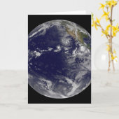 Voller Erde mit verschiedenen tropischen Stürmen. Karte (Gelbe Blume)