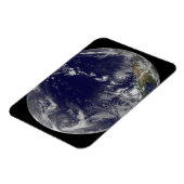 Voller Erde mit verschiedenen tropischen Stürmen. Magnet (Linke Seite)