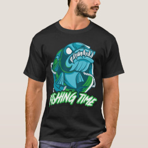 Voller For'n Barsch Sagt Angeln Angeln Angler T-Shirt