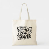 Voller Geheimnisse und Snacks Tote Bag Tragetasche (Rückseite)