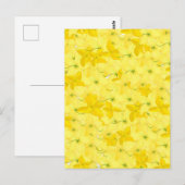 Voller gelber Blumenrausch Postkarte (Vorne/Hinten)