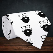 Voller Ground Funny Beard Man Krawatte