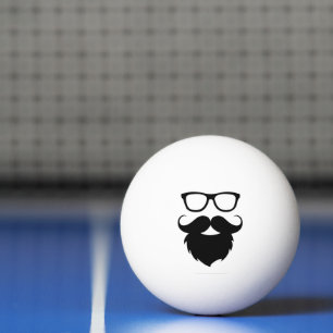 Voller Ground Funny Beard Man Tischtennisball