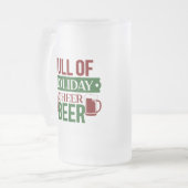 Voller Holiday Cheer Beer Mattglas Bierglas (Vorderseite Links)