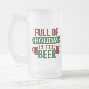 Voller Holiday Cheer Beer Mattglas Bierglas
