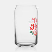 Voller Holiday Spirit - festliche Typografie Dosenglas (Rechts)