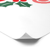 Voller Holiday Spirit - festliche Typografie Poster (Ecke)