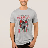 Voller Holyday-Geist Tri-Blend Shirt (Vorderseite)