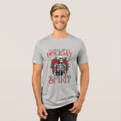 Voller Holyday-Geist Tri-Blend Shirt (Vorderseite voll)