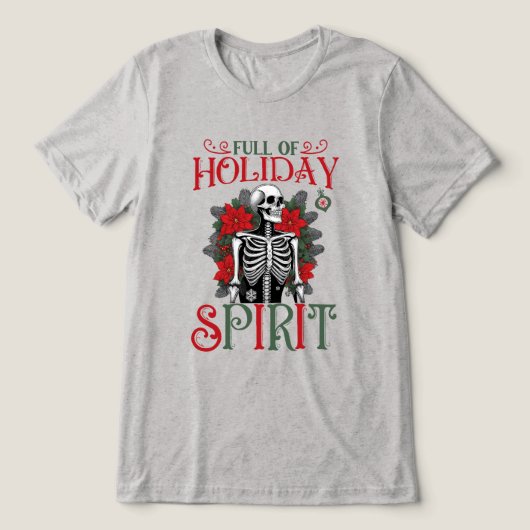 Voller Holyday-Geist Tri-Blend Shirt (Design Vorderseite)