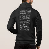 Voller Hoodie der TCS-Bildungs-Systems-Männer Zip (Rückseite)