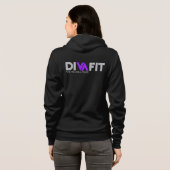 Voller Hoodie DivaFit Frauen Zip (Schwarz voll)