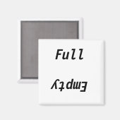 Voller leerer Kühlschrank Magnet (Vorderseite/Rückseite)