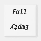 Voller leerer Kühlschrank Magnet (Vorne)