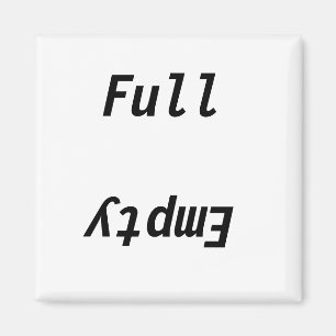 Voller leerer Kühlschrank Magnet