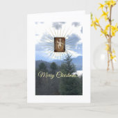 Voller Licht, weihnachtliche Grußkarte Karte (Gelbe Blume)