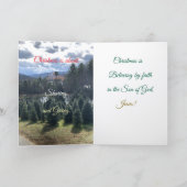 Voller Licht, weihnachtliche Grußkarte Karte (Innenseite)