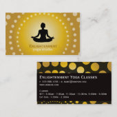 Voller Lotus (schwarz) Visitenkarte (Vorne/Hinten)