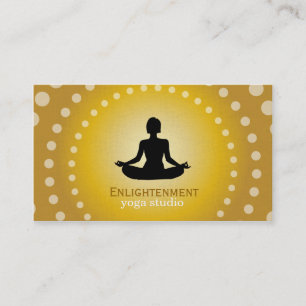 Voller Lotus (schwarz) Visitenkarte