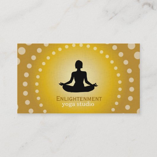 Voller Lotus (schwarz) Visitenkarte (Vorderseite)