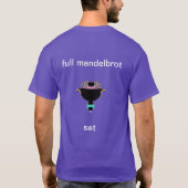 Voller Mandelbrot Set Blau-Rosa T - Shirt (Rückseite)