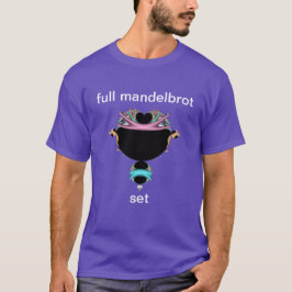 Voller Mandelbrot Set Blau-Rosa T - Shirt