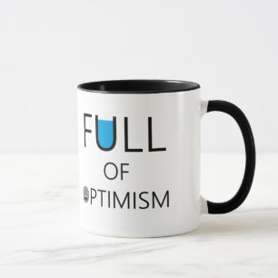 Voller Optimismus - OPTIMISTISCH Tasse