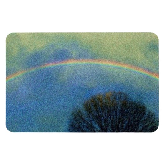 Voller Regenbogen im Seurat-Stil Magnet (Horizontal)