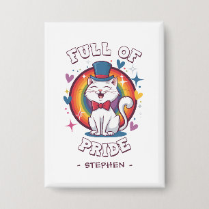 Voller Stolz   LGBTQ Cat Pride Button