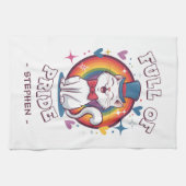 Voller Stolz | LGBTQ Cat Pride Geschirrtuch (Horizontal)