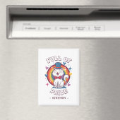 Voller Stolz | LGBTQ Cat Pride Magnet (In Situ (Geschirrspüler))