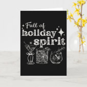 Voller Urlaubssgeist Wein Schwanz Weihnachtsfest P Karte (Gelbe Blume)