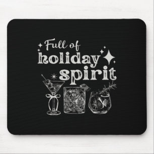 Voller Urlaubssgeist Wein Schwanz Weihnachtsfest P Mousepad