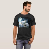 Voller Wolf-Mond T-Shirt (Vorne ganz)