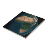 Vollerde aus dem Weltraum über dem afrikanischen K Fliese (Seite)