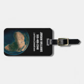 Vollerde aus dem Weltraum über dem afrikanischen K Gepäckanhänger (Vorderseite horizontal)