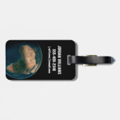 Vollerde aus dem Weltraum über dem afrikanischen K Gepäckanhänger (Rückseite horizontal)