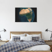 Vollerde aus dem Weltraum über dem afrikanischen K Leinwanddruck (Insitu (Schlafzimmer))