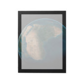 Vollerde aus dem Weltraum über dem afrikanischen K Notizblock (Rotiert)