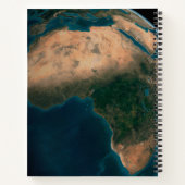 Vollerde aus dem Weltraum über dem afrikanischen K Notizblock (Rückseite)