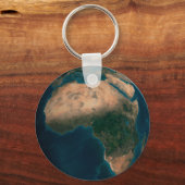 Vollerde aus dem Weltraum über dem afrikanischen K Schlüsselanhänger (Rückseite)