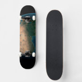 Vollerde aus dem Weltraum über dem afrikanischen K Skateboard (Vorderseite)