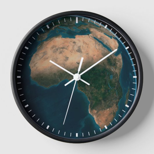 Vollerde aus dem Weltraum über dem afrikanischen K Uhr (Vorderseite)