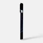 Vollerde bei Nacht mit Stadtlampen in Amerika iPhone 15 Hülle (Linke Seite)