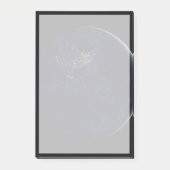 Vollerde bei Nacht mit Stadtlampen in Amerika Post-it Klebezettel (Vorderseite)