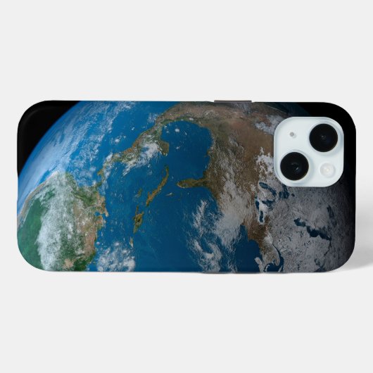 Vollerde mit Nord- und Südamerika. Case-Mate iPhone Hülle (Rückseite (Horizontal))