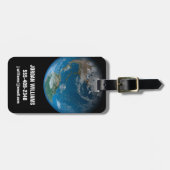 Vollerde mit Nord- und Südamerika. Gepäckanhänger (Vorderseite horizontal)