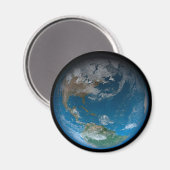 Vollerde mit Nord- und Südamerika. Magnet (Vorderseite/Rückseite)