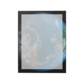 Vollerde mit Nord- und Südamerika. Notizblock (Rotiert)