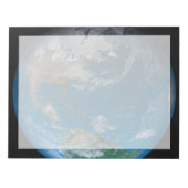 Vollerde mit Nord- und Südamerika. Notizblock (Vorderseite)